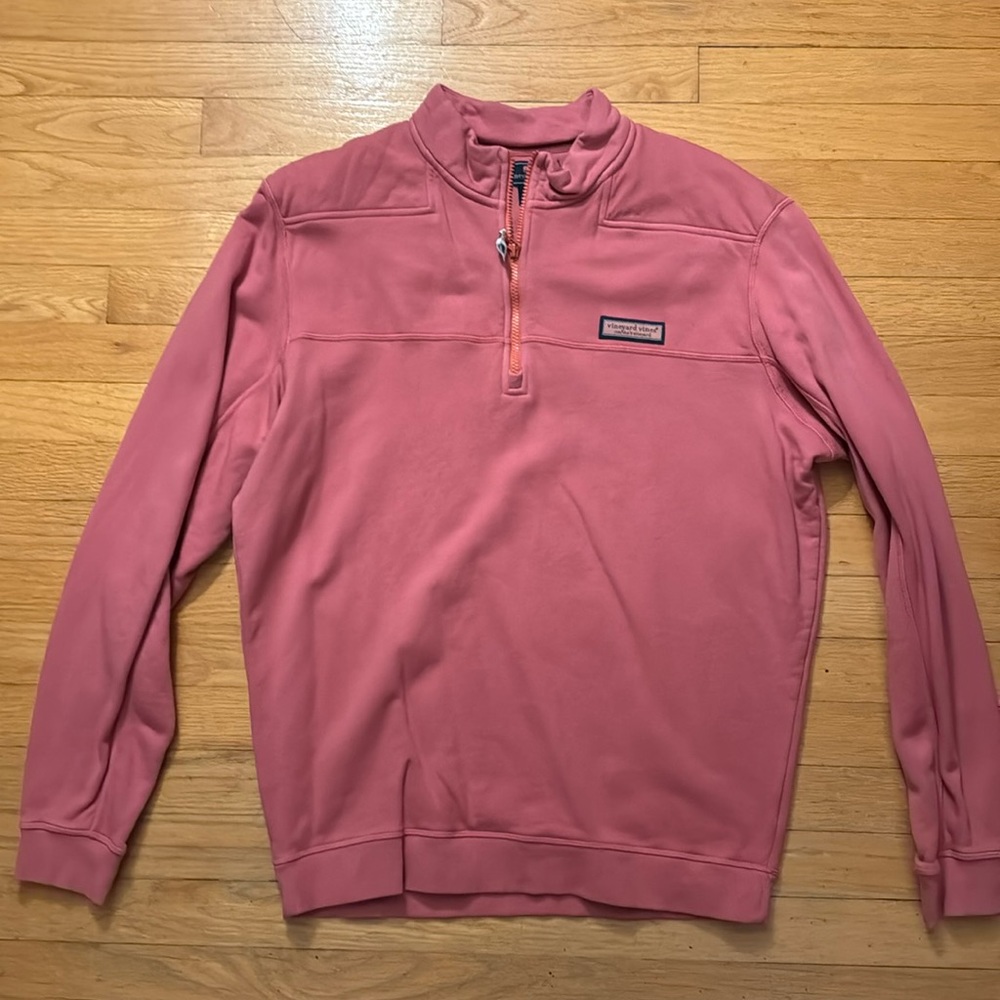 Vineyard Vines Jetty Red Shep Shirt Quarter Zip